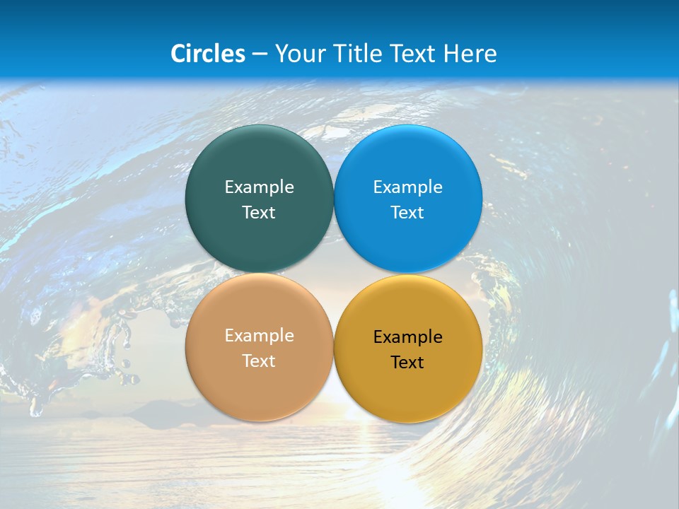 Climate Ripple Reflection PowerPoint Template