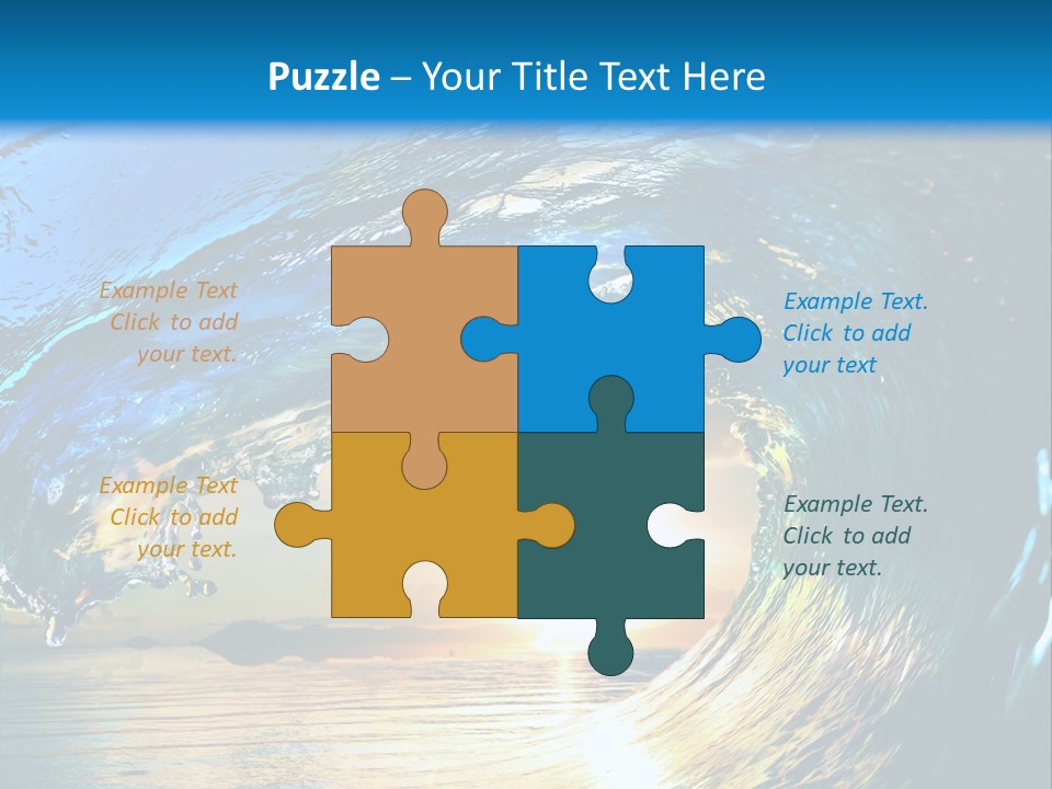 Climate Ripple Reflection PowerPoint Template