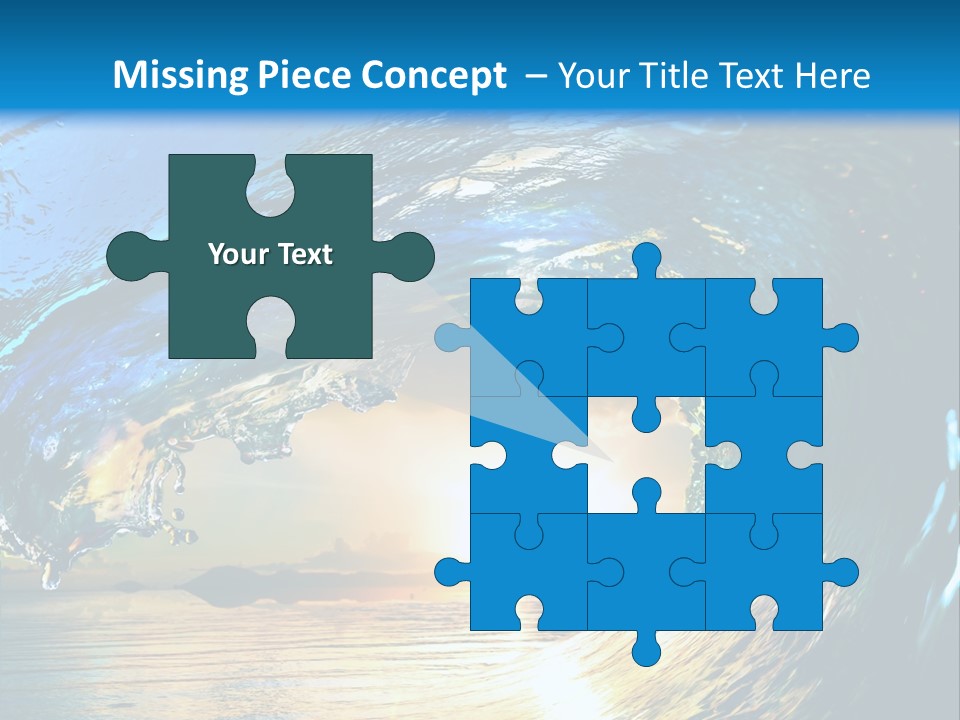 Climate Ripple Reflection PowerPoint Template