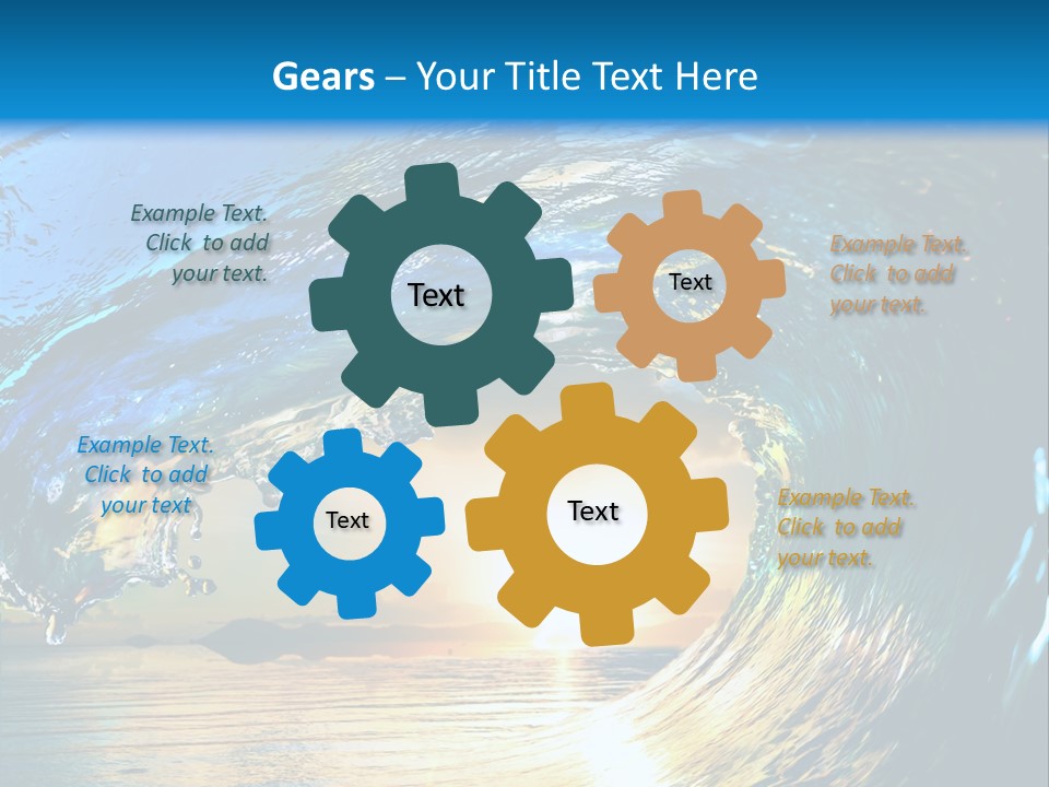 Climate Ripple Reflection PowerPoint Template