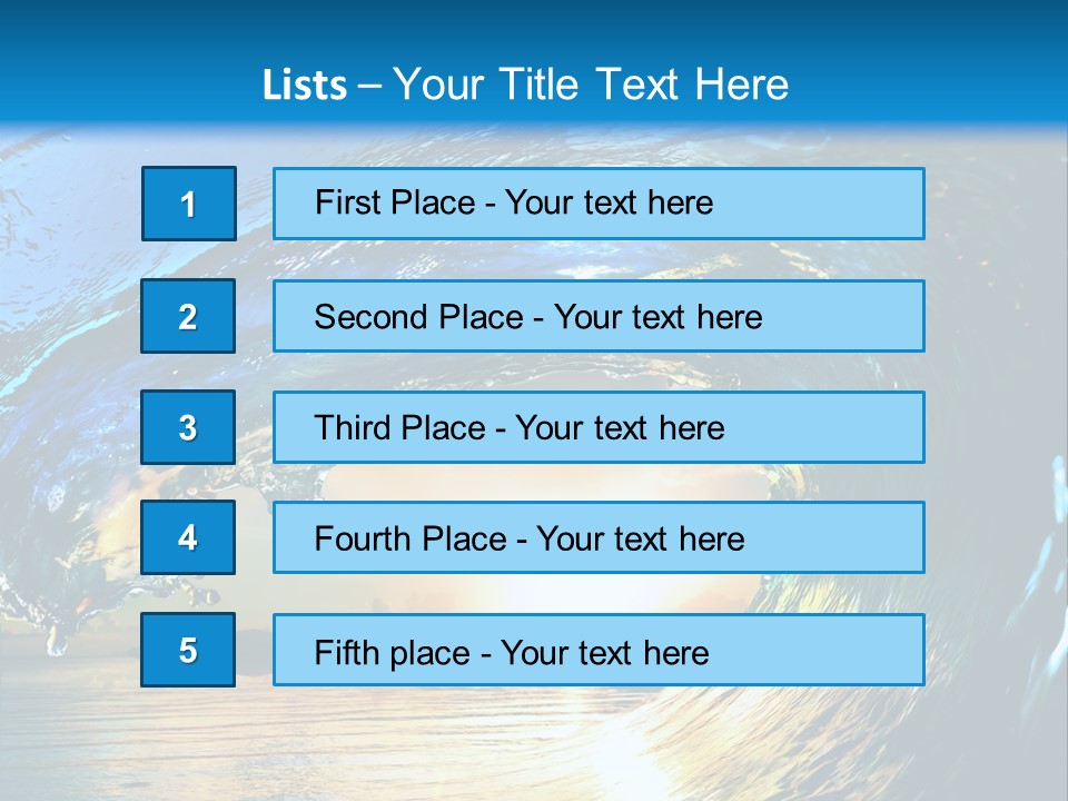 Climate Ripple Reflection PowerPoint Template