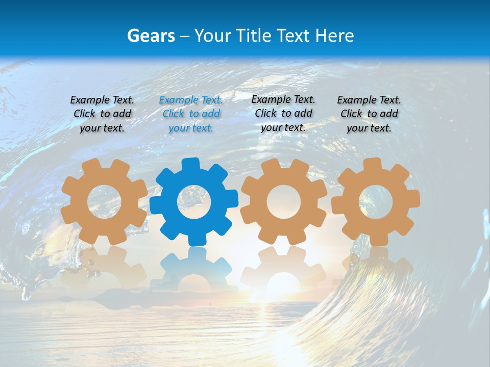 Climate Ripple Reflection PowerPoint Template