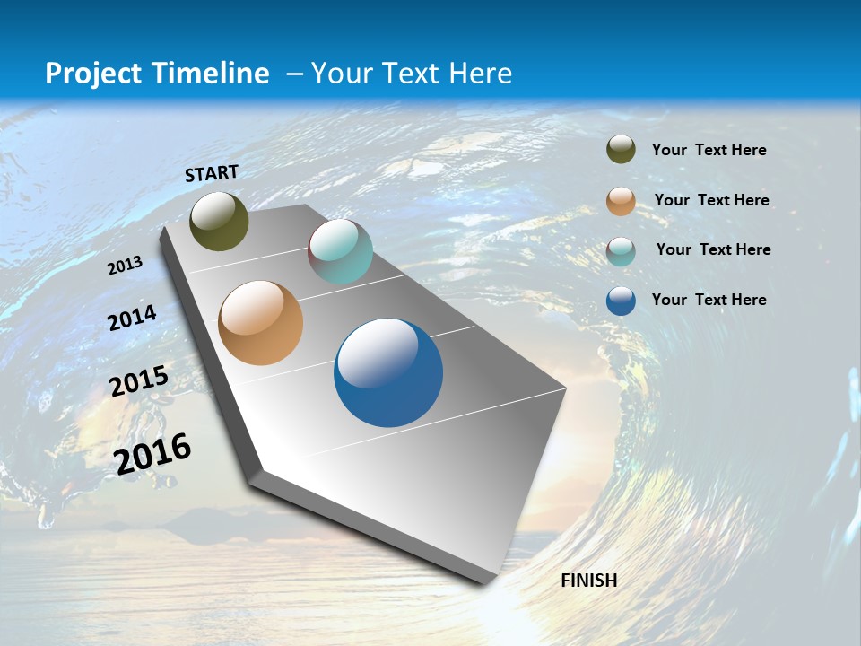 Climate Ripple Reflection PowerPoint Template
