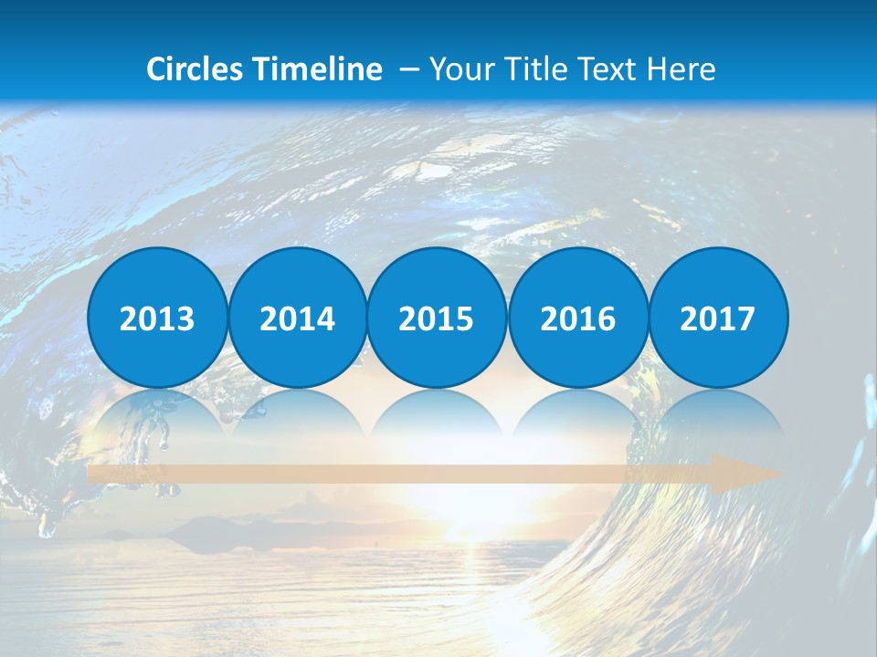 Climate Ripple Reflection PowerPoint Template