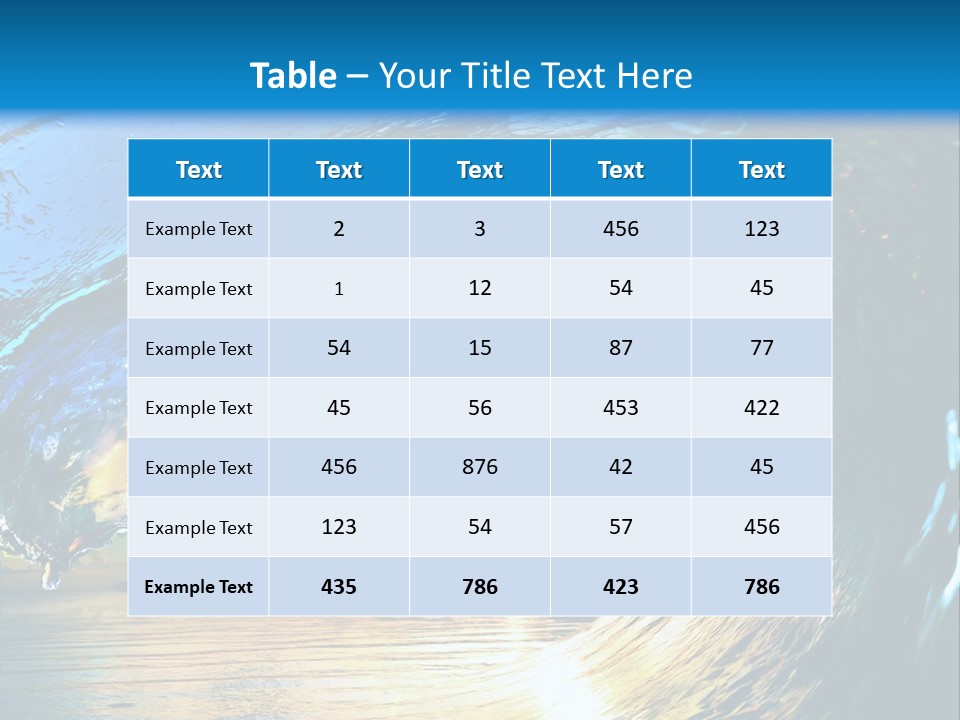 Climate Ripple Reflection PowerPoint Template