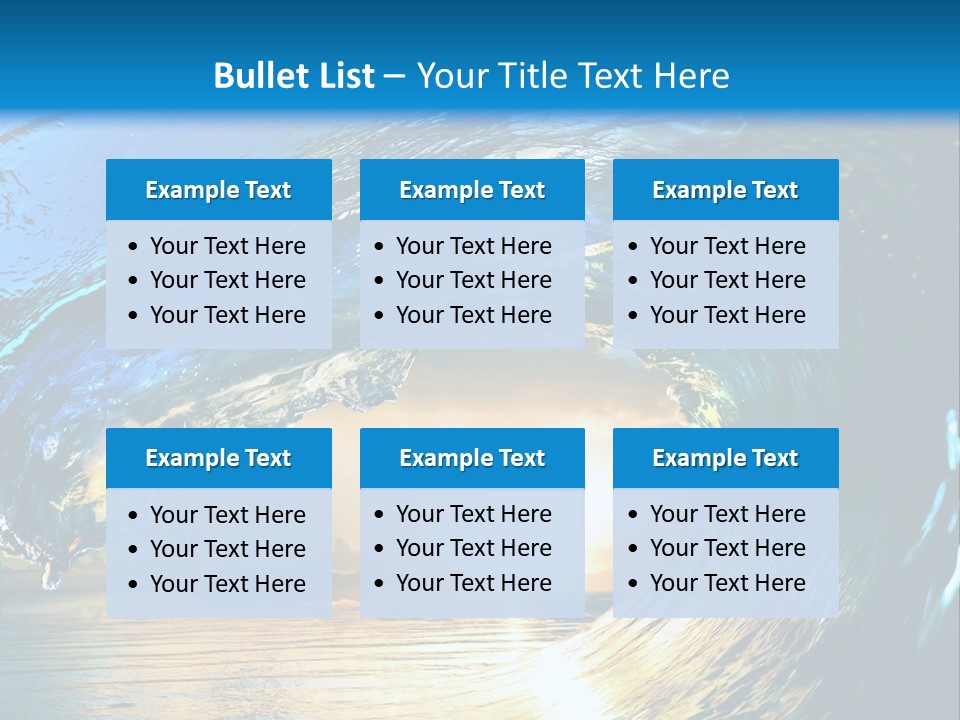 Climate Ripple Reflection PowerPoint Template