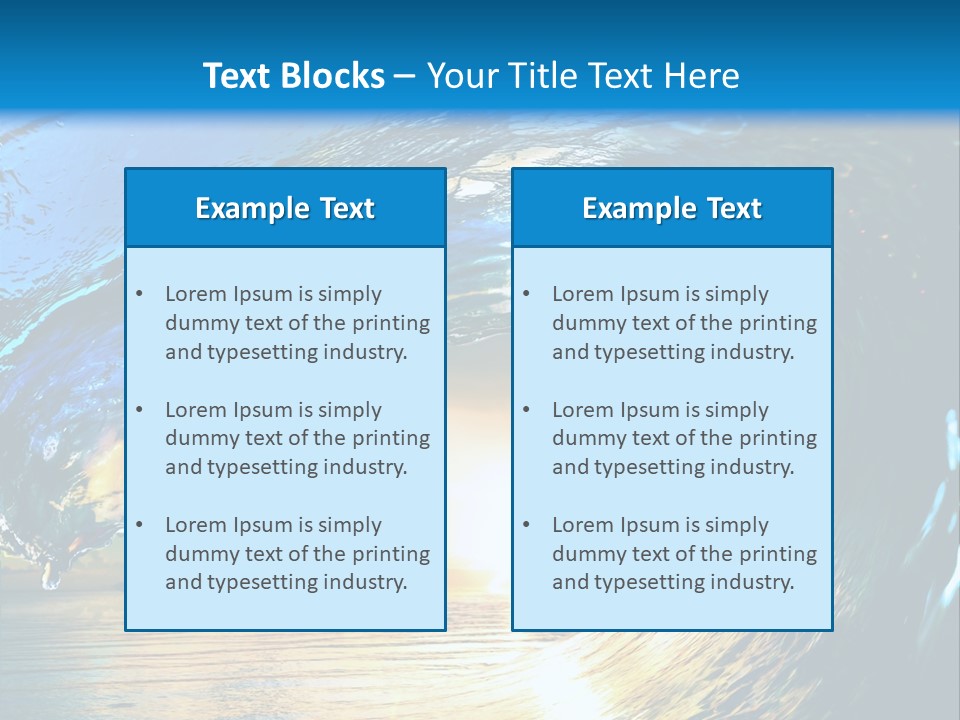 Climate Ripple Reflection PowerPoint Template