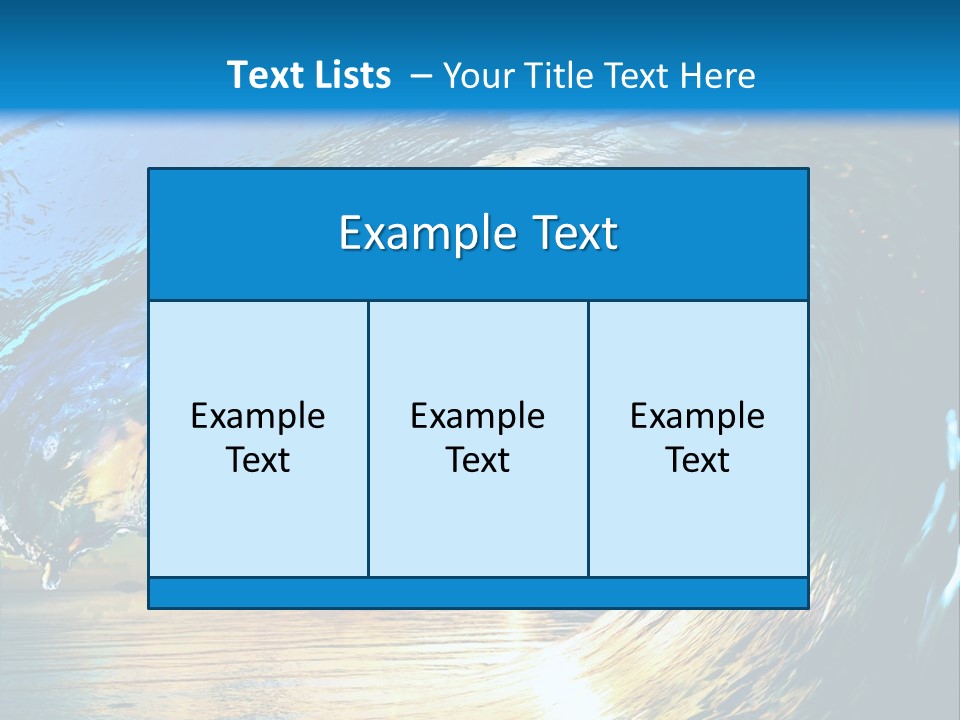 Climate Ripple Reflection PowerPoint Template