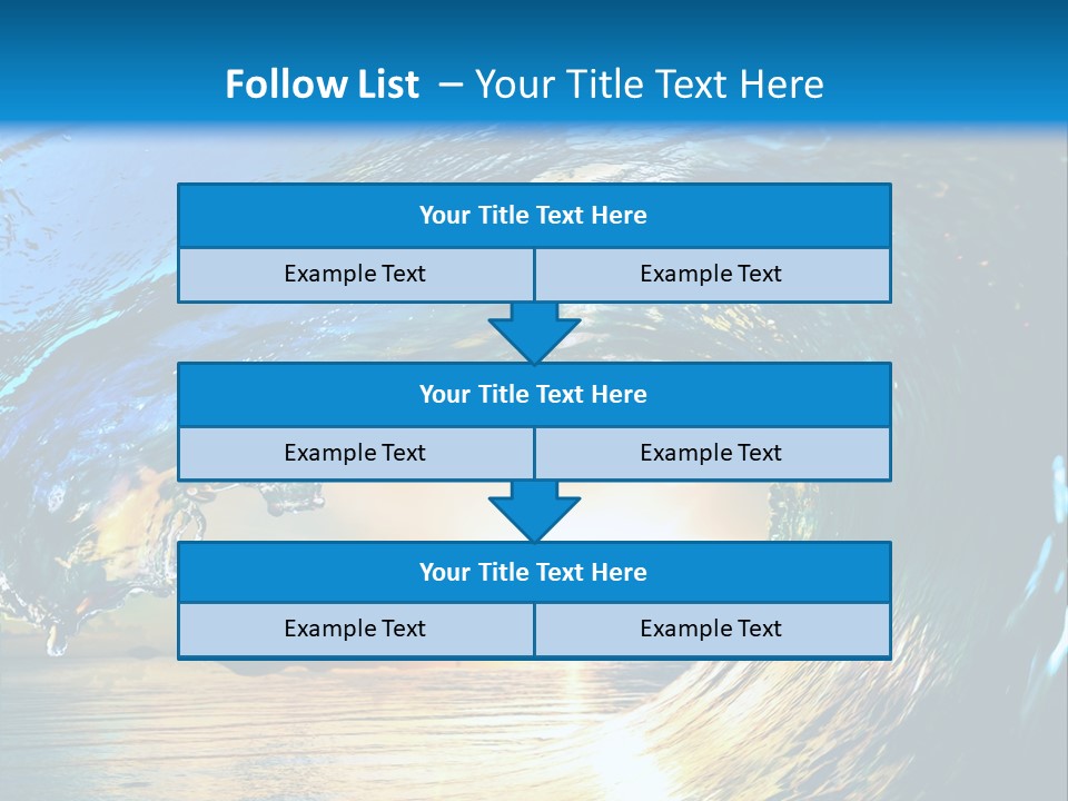 Climate Ripple Reflection PowerPoint Template