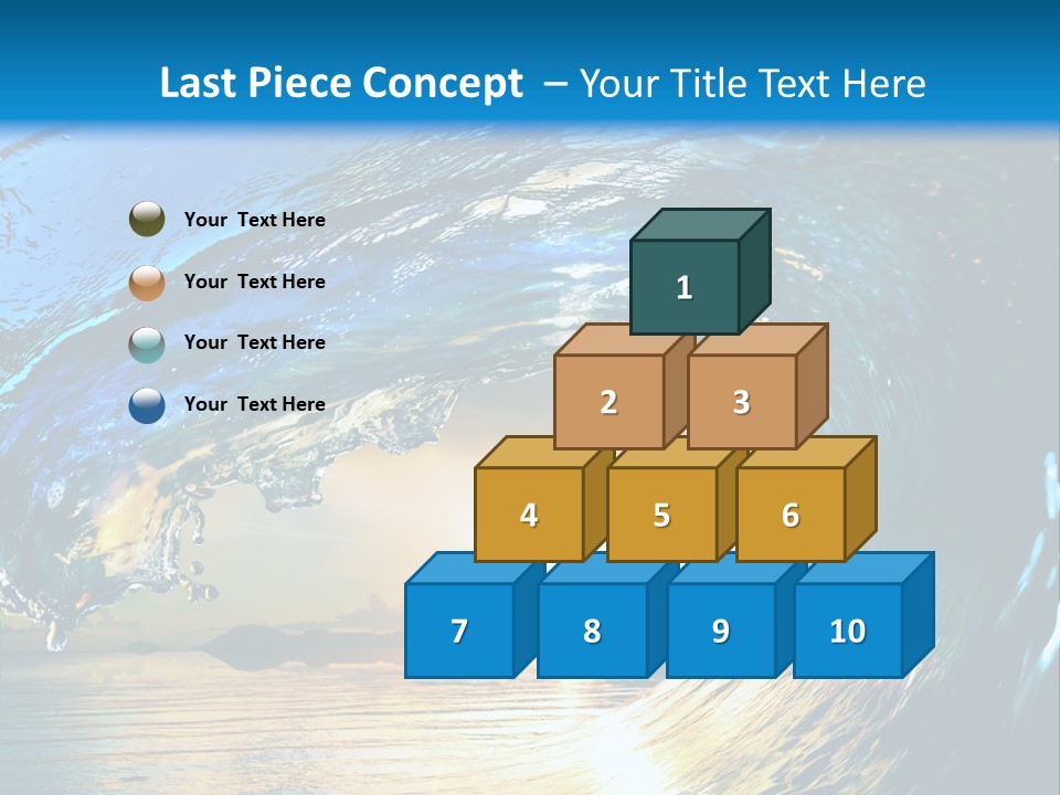 Climate Ripple Reflection PowerPoint Template