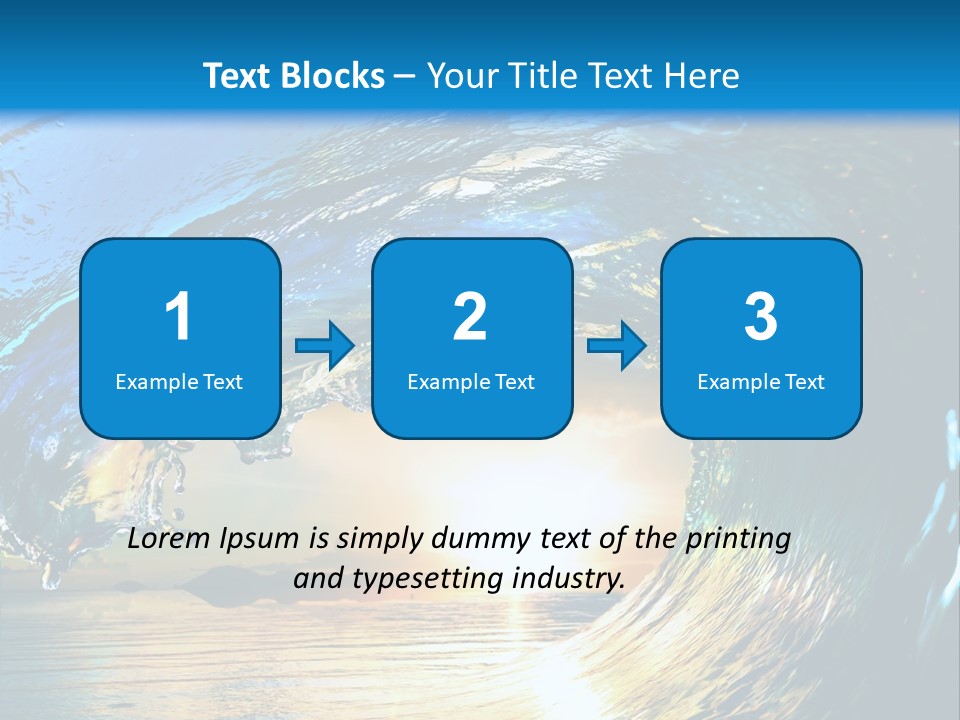 Climate Ripple Reflection PowerPoint Template