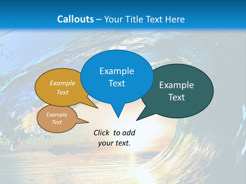 Climate Ripple Reflection PowerPoint Template