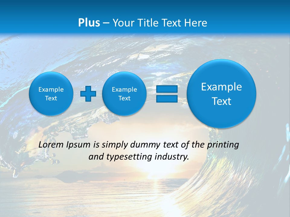 Climate Ripple Reflection PowerPoint Template