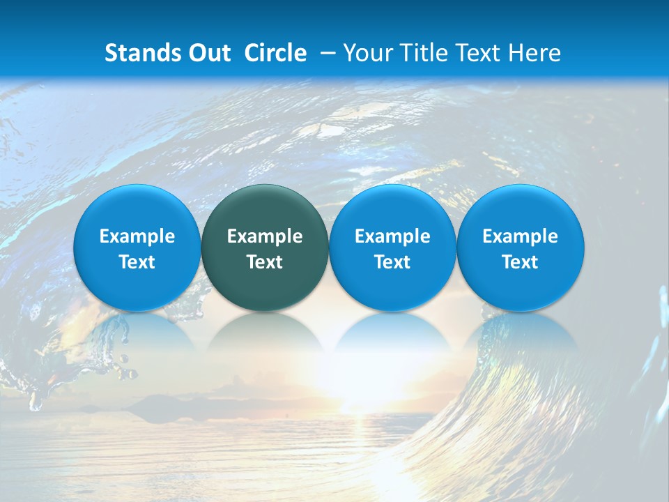 Climate Ripple Reflection PowerPoint Template