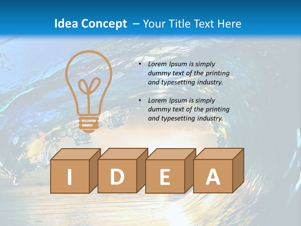 Climate Ripple Reflection PowerPoint Template