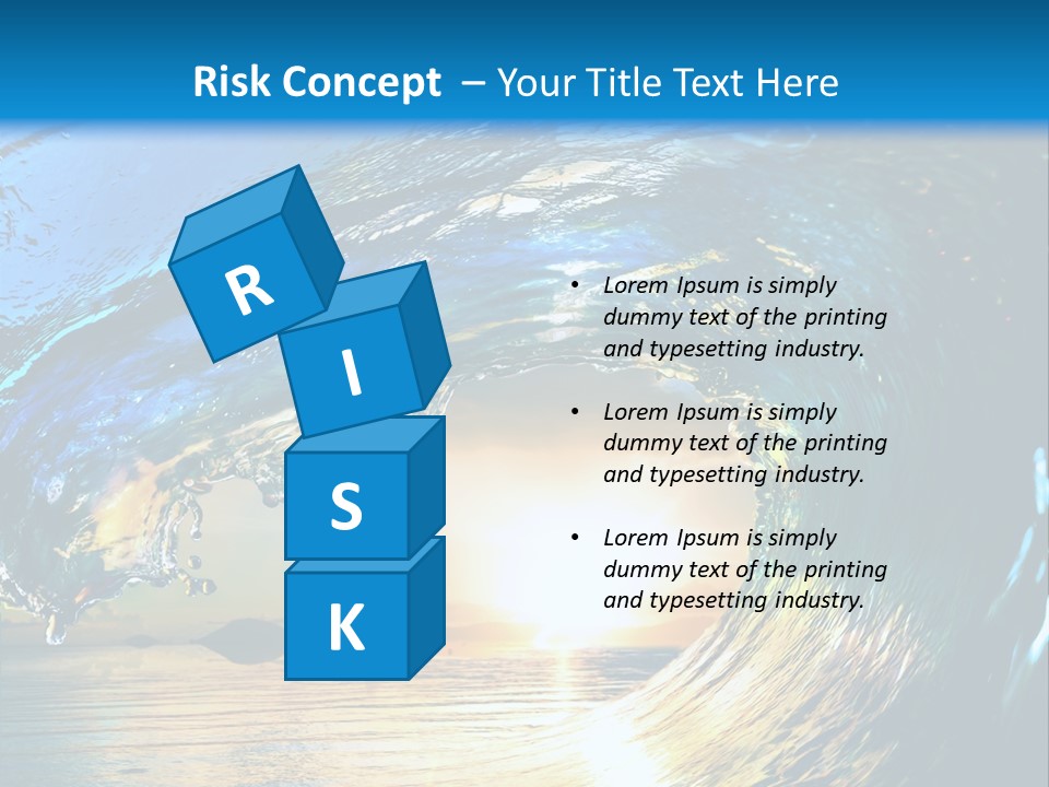 Climate Ripple Reflection PowerPoint Template