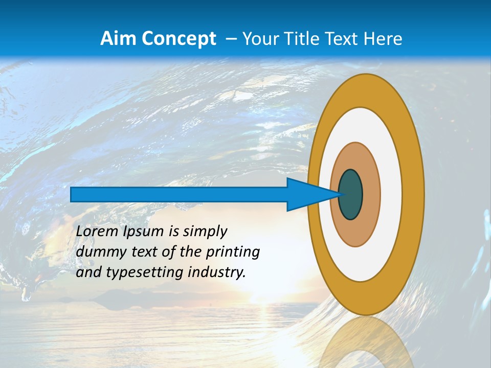 Climate Ripple Reflection PowerPoint Template