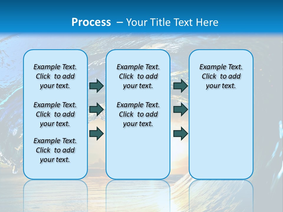 Climate Ripple Reflection PowerPoint Template