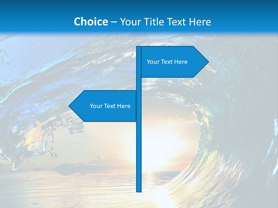 Climate Ripple Reflection PowerPoint Template