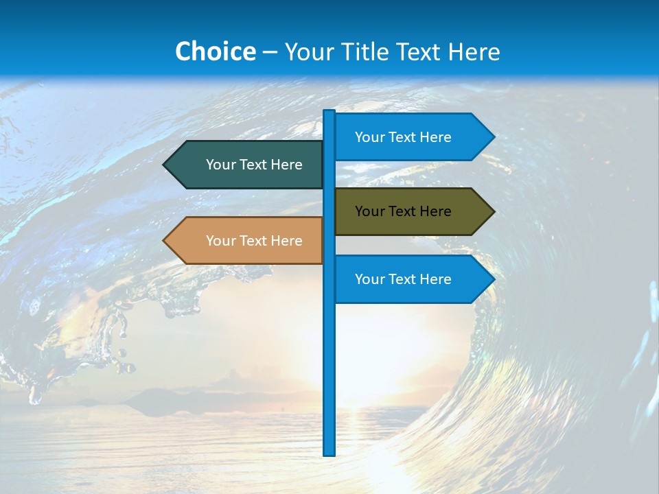 Climate Ripple Reflection PowerPoint Template