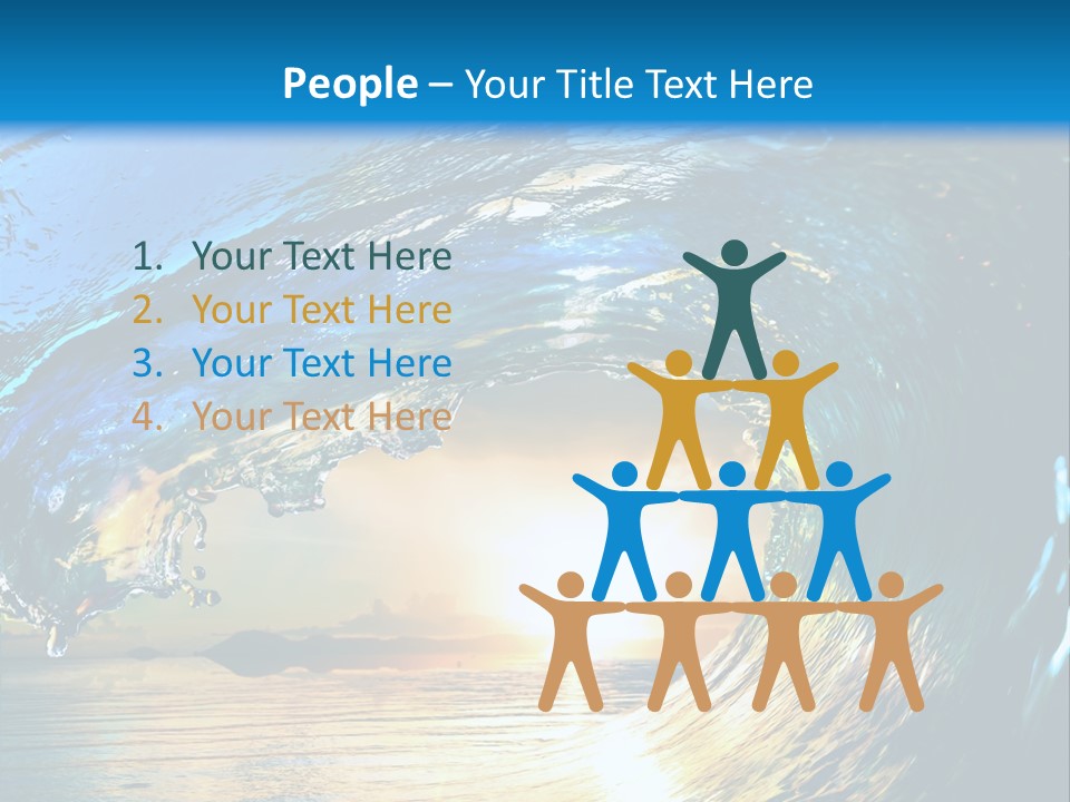 Climate Ripple Reflection PowerPoint Template