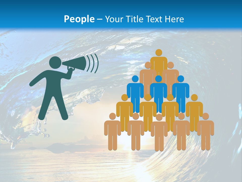 Climate Ripple Reflection PowerPoint Template