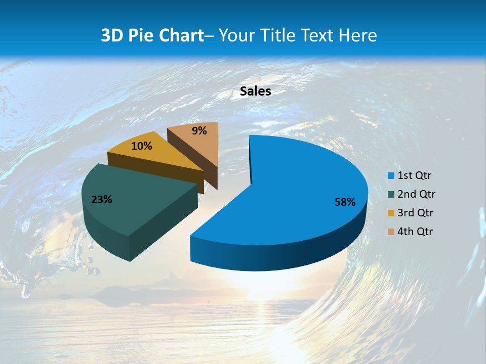 Climate Ripple Reflection PowerPoint Template