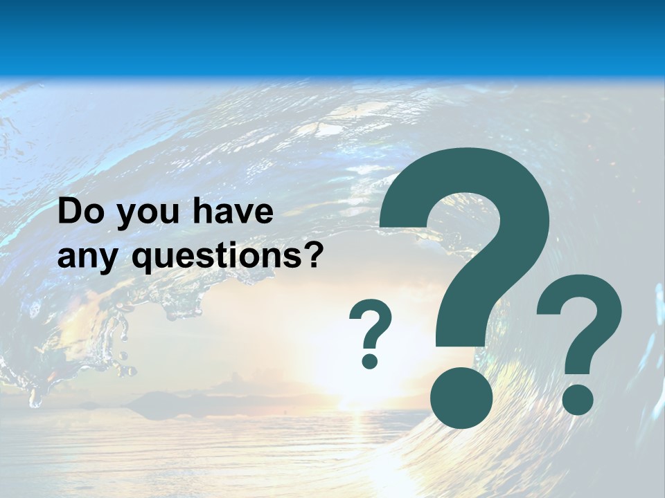 Climate Ripple Reflection PowerPoint Template