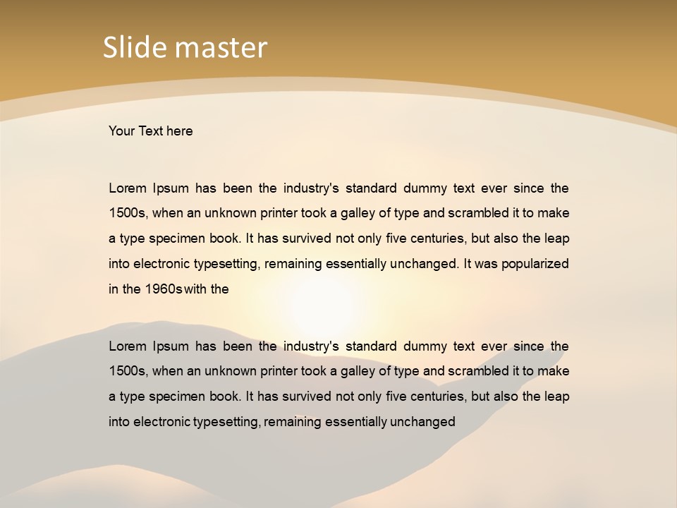 Glowing Magic Sunset PowerPoint Template