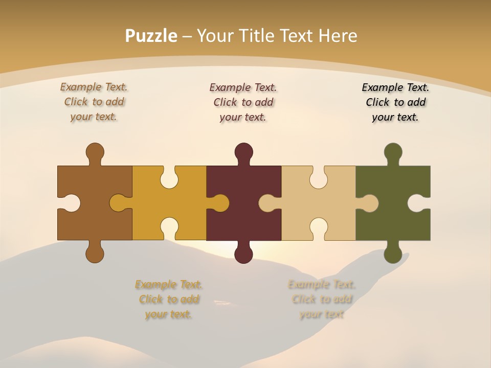 Glowing Magic Sunset PowerPoint Template