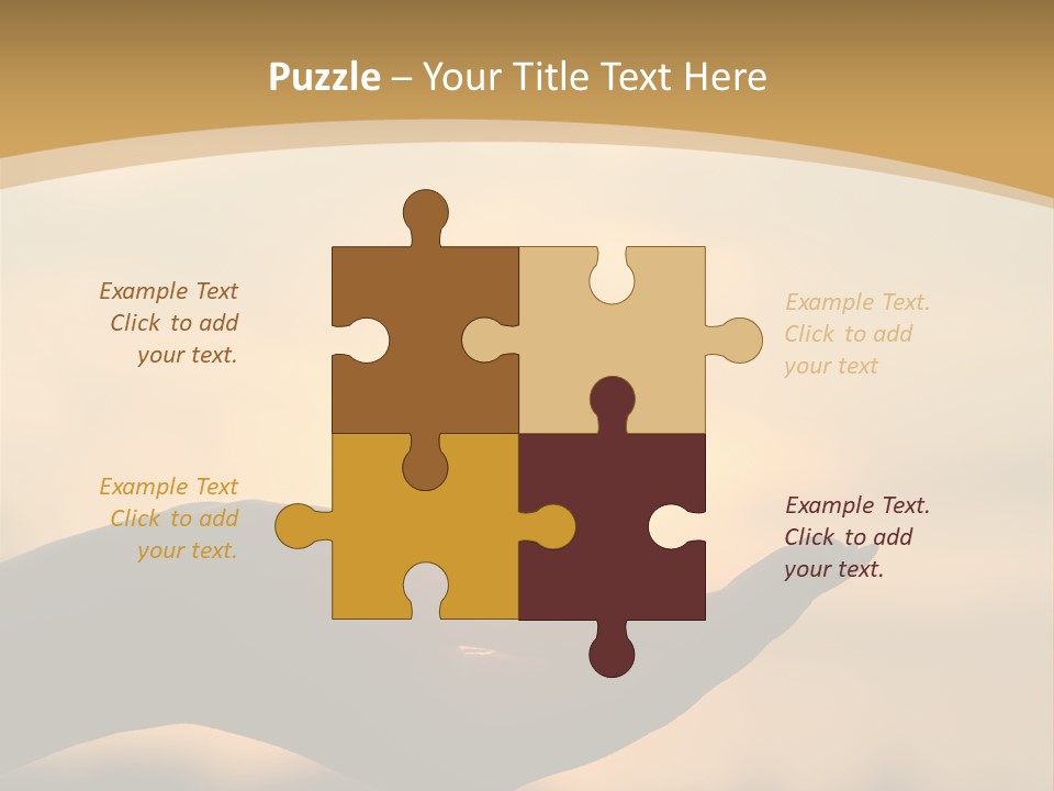 Glowing Magic Sunset PowerPoint Template