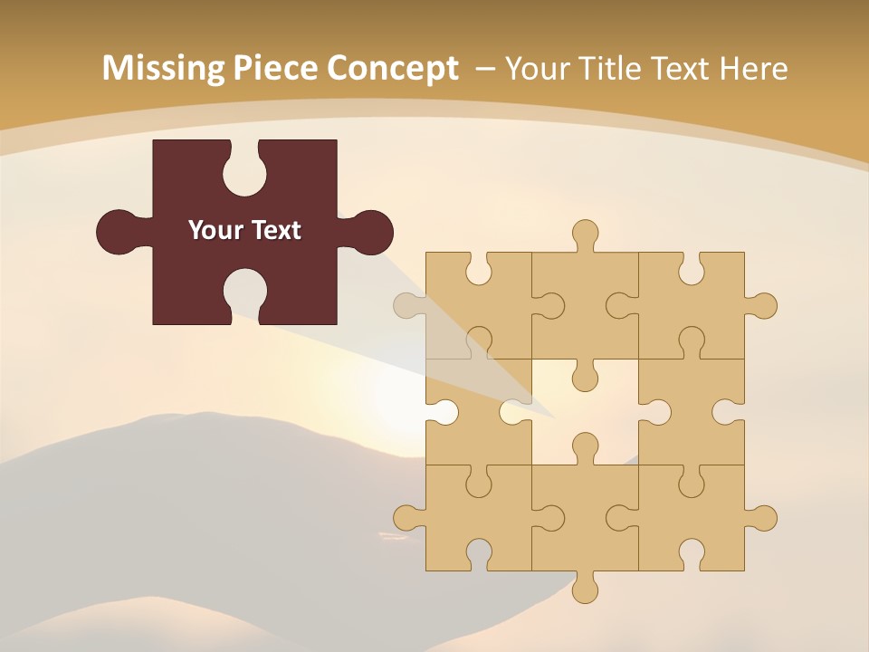 Glowing Magic Sunset PowerPoint Template