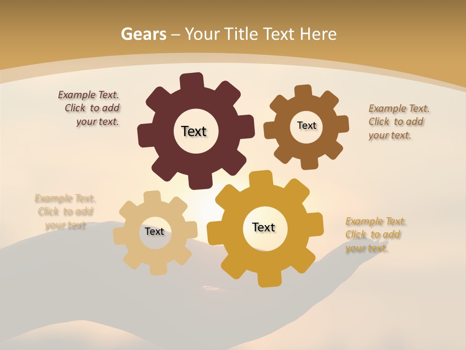 Glowing Magic Sunset PowerPoint Template