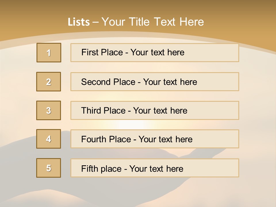 Glowing Magic Sunset PowerPoint Template