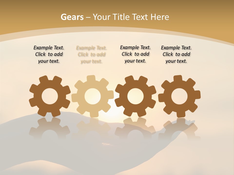 Glowing Magic Sunset PowerPoint Template