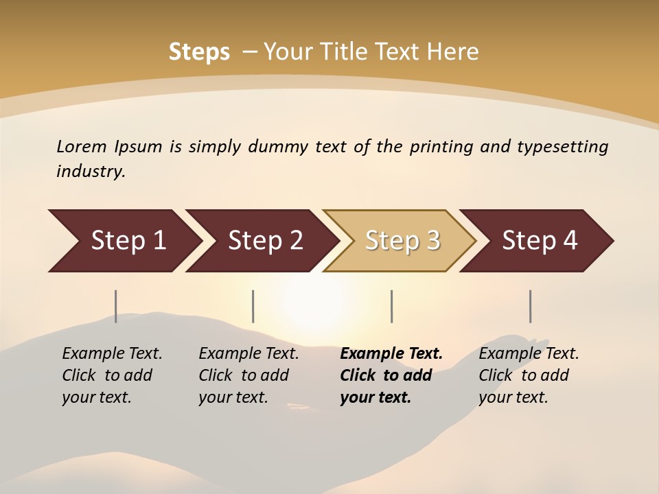 Glowing Magic Sunset PowerPoint Template