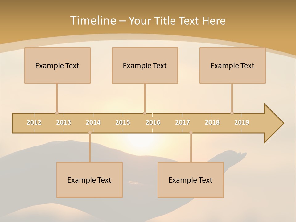 Glowing Magic Sunset PowerPoint Template
