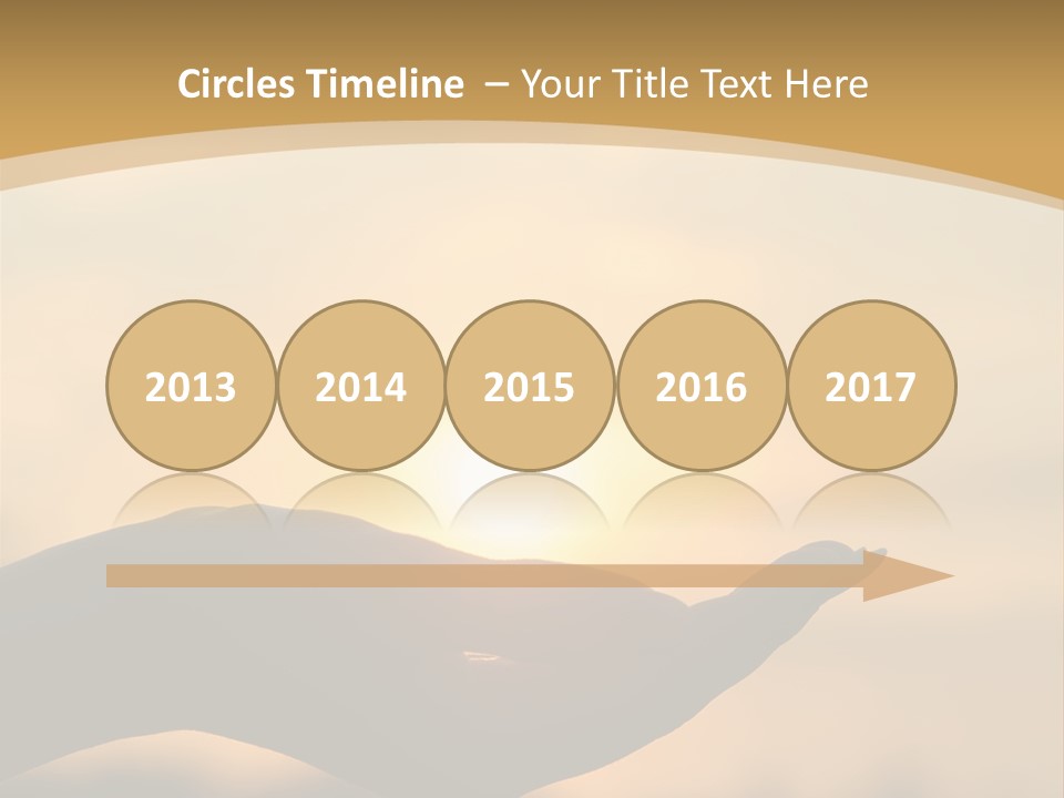 Glowing Magic Sunset PowerPoint Template