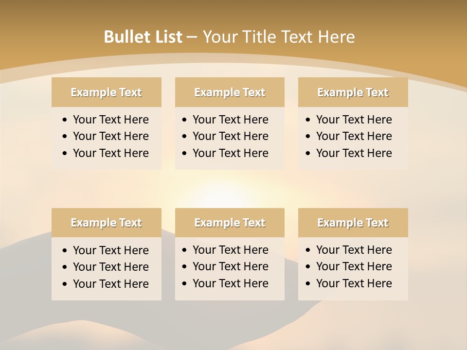 Glowing Magic Sunset PowerPoint Template