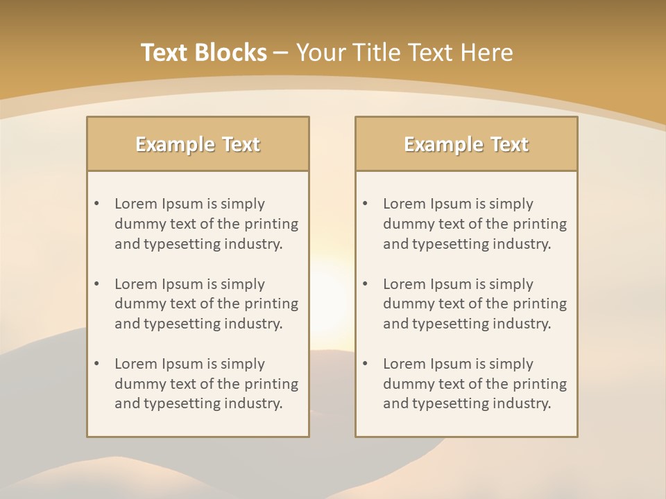 Glowing Magic Sunset PowerPoint Template