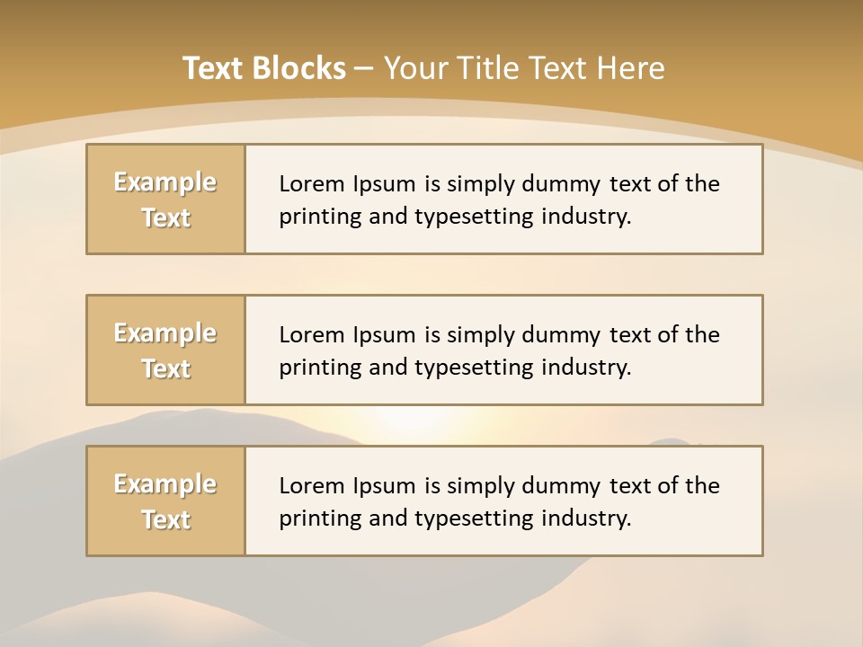 Glowing Magic Sunset PowerPoint Template