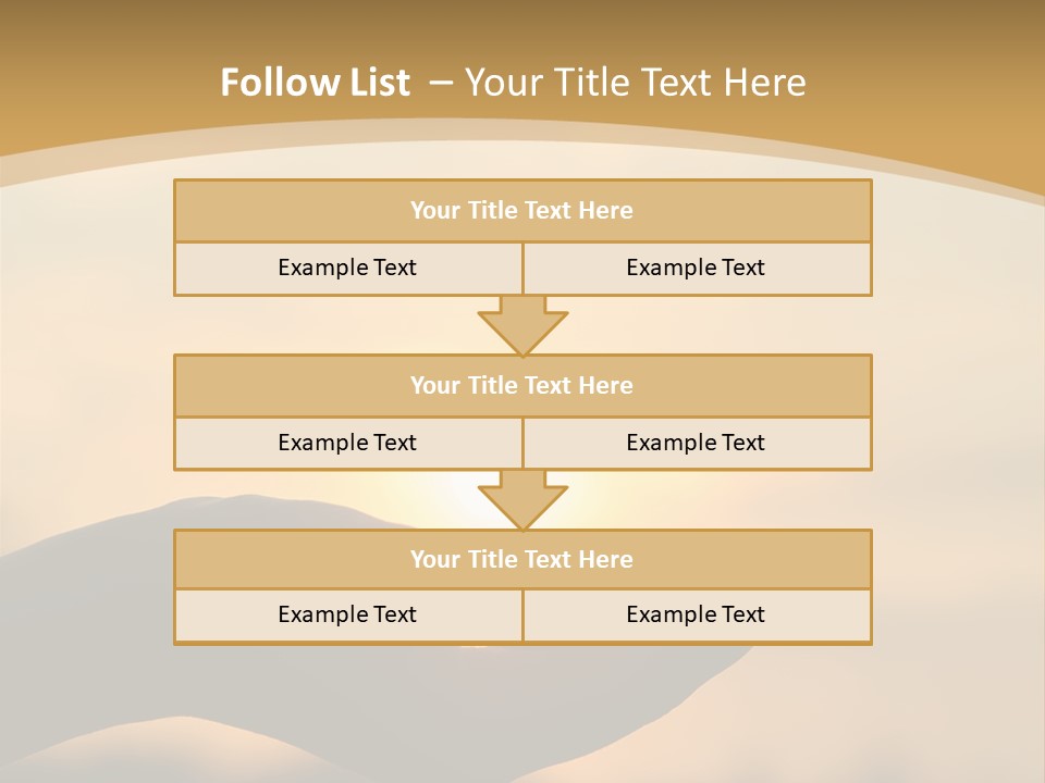 Glowing Magic Sunset PowerPoint Template