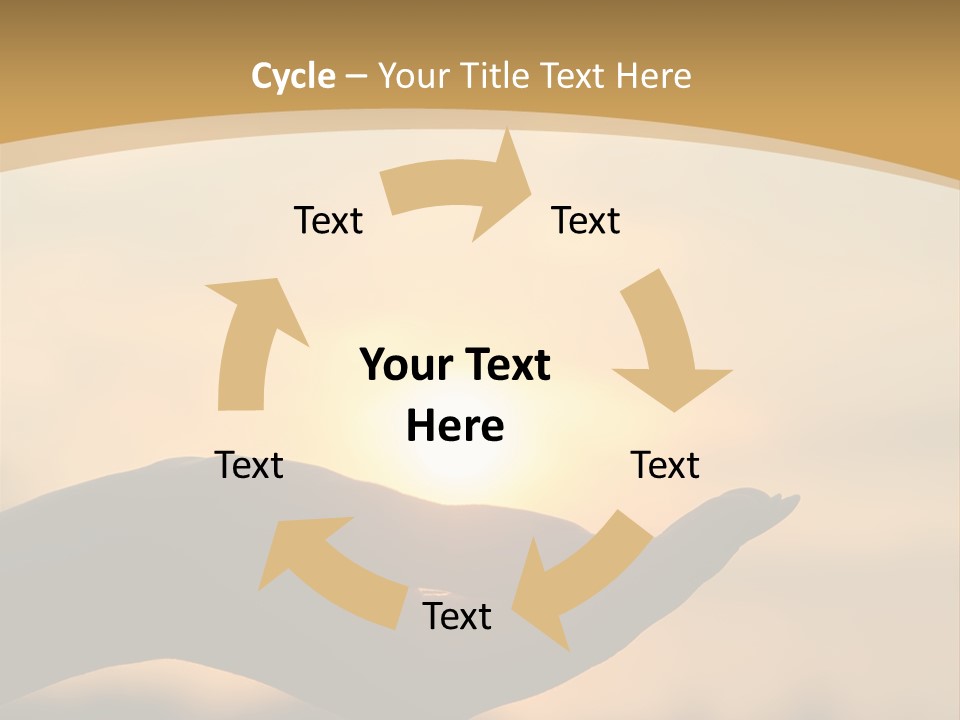 Glowing Magic Sunset PowerPoint Template