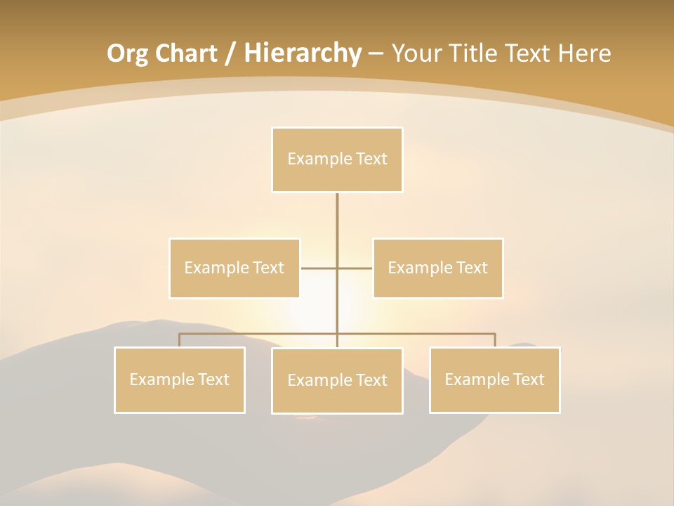 Glowing Magic Sunset PowerPoint Template