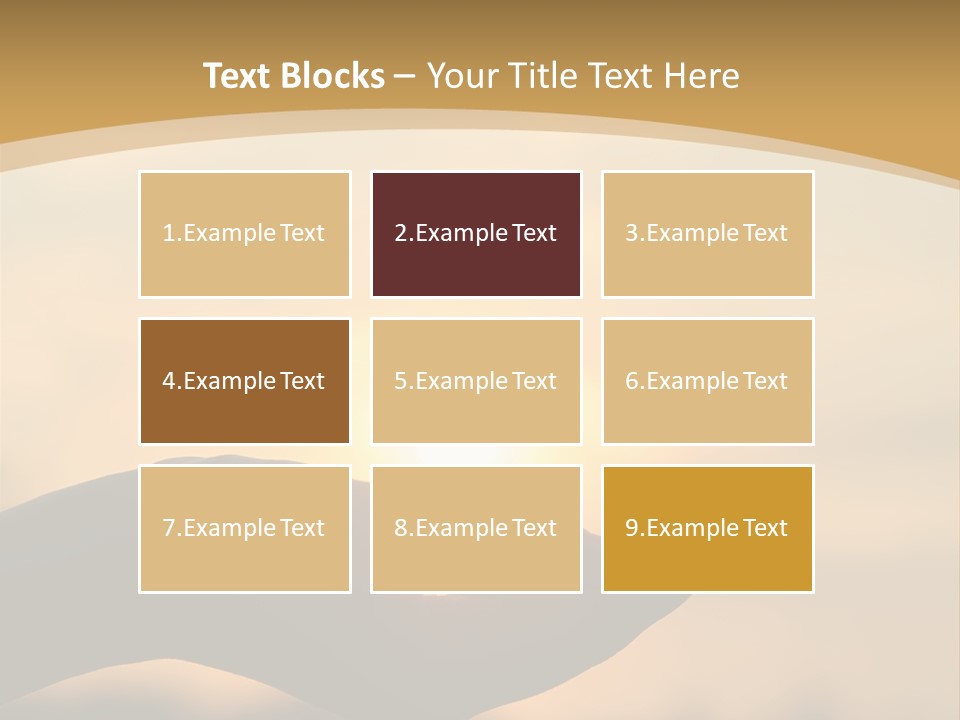 Glowing Magic Sunset PowerPoint Template