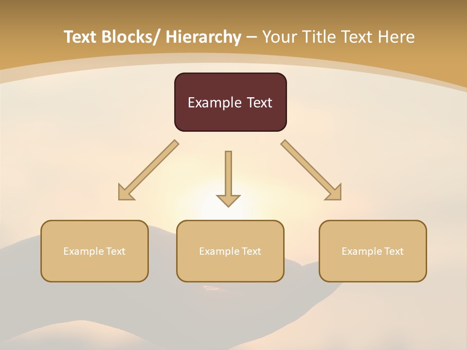 Glowing Magic Sunset PowerPoint Template
