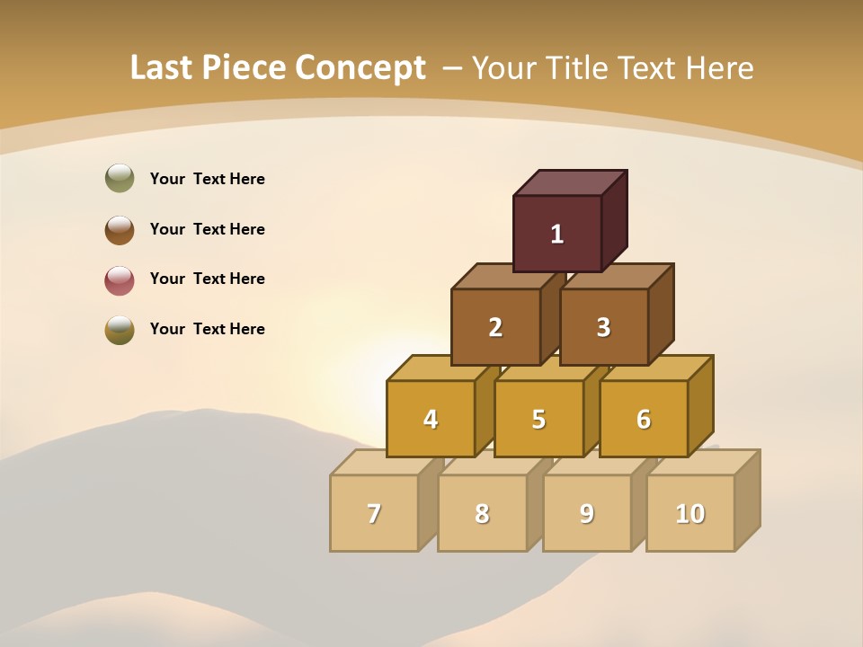 Glowing Magic Sunset PowerPoint Template