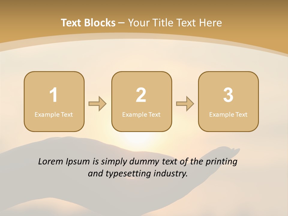 Glowing Magic Sunset PowerPoint Template