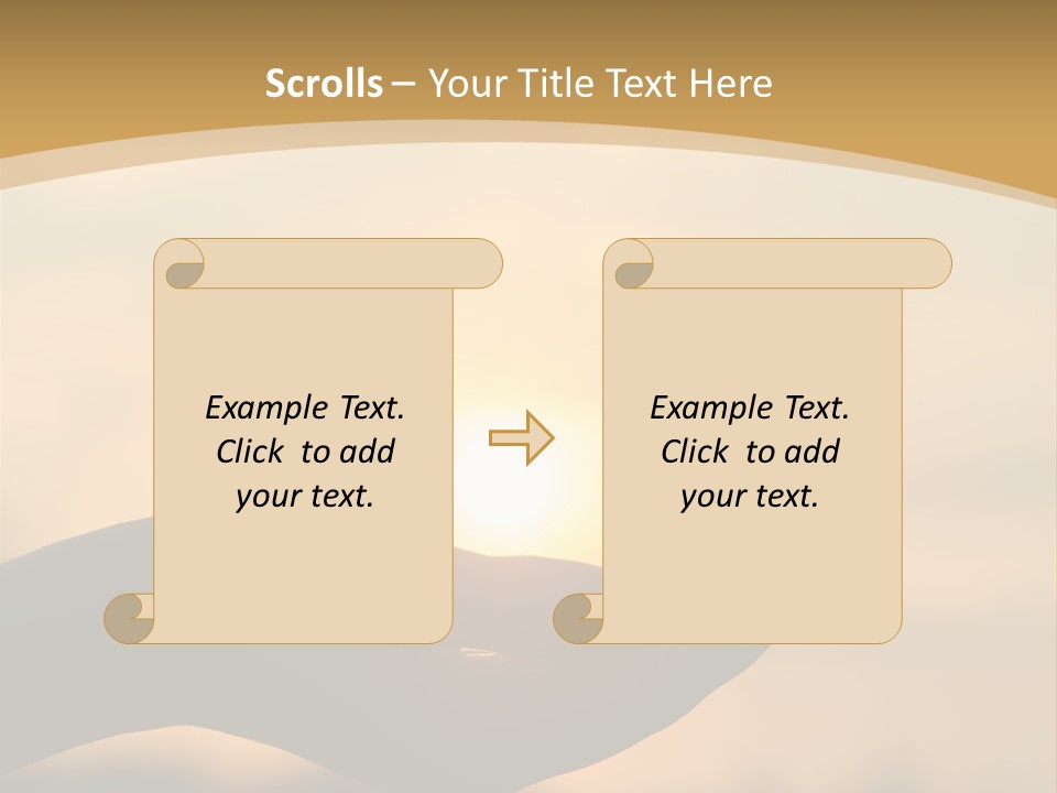 Glowing Magic Sunset PowerPoint Template