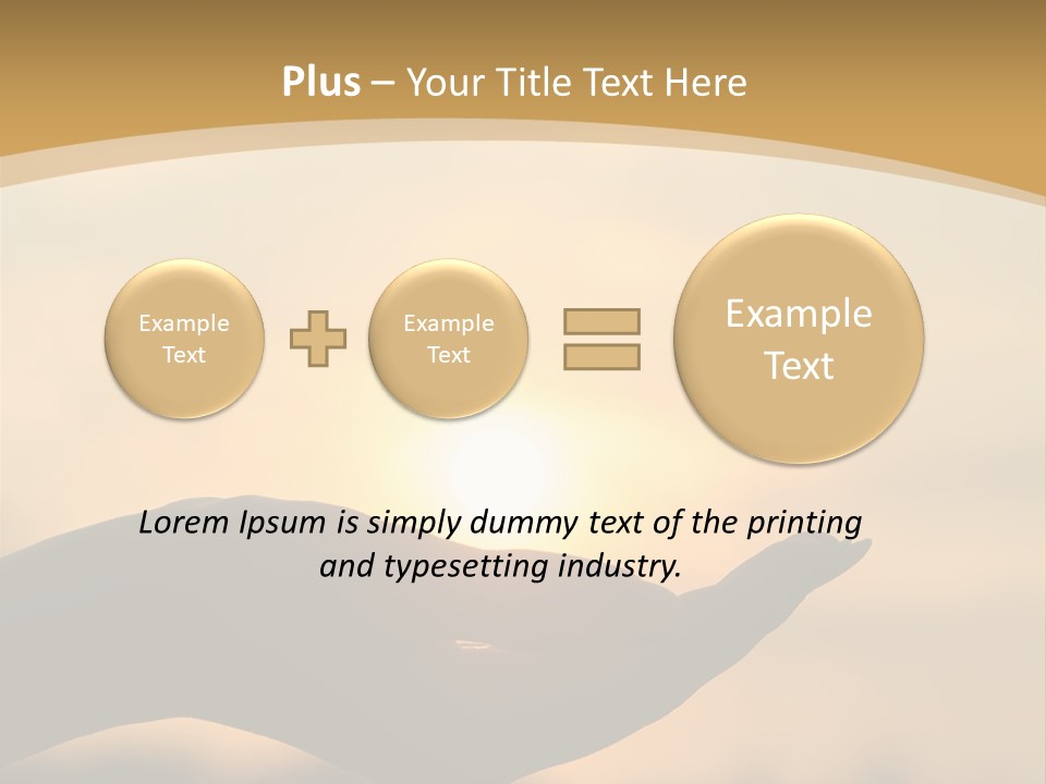 Glowing Magic Sunset PowerPoint Template